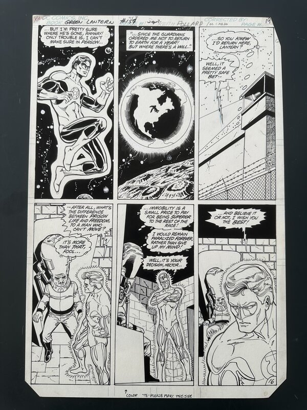 For sale - Keith Pollard, Mike DeCarlo, Planche Originale Keith Pollard Green Lantern #157 page 19 DC Comics 1982 - Comic Strip