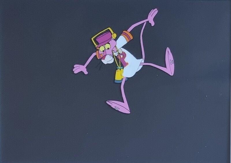 Friz Freleng, studio MGM animation, Pink Panther (La Panthere Rose) - Celluloïd original - Illustration originale