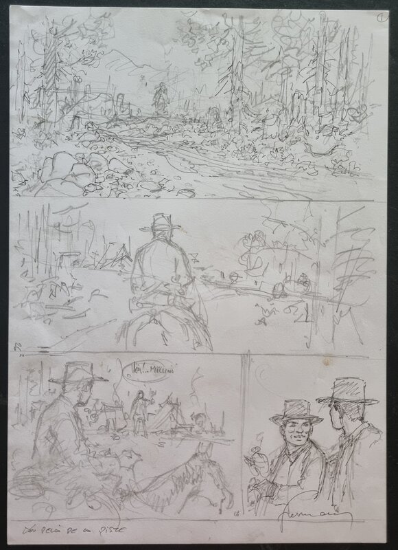Hermann, Duke T6 - crayonné planche - Comic Strip