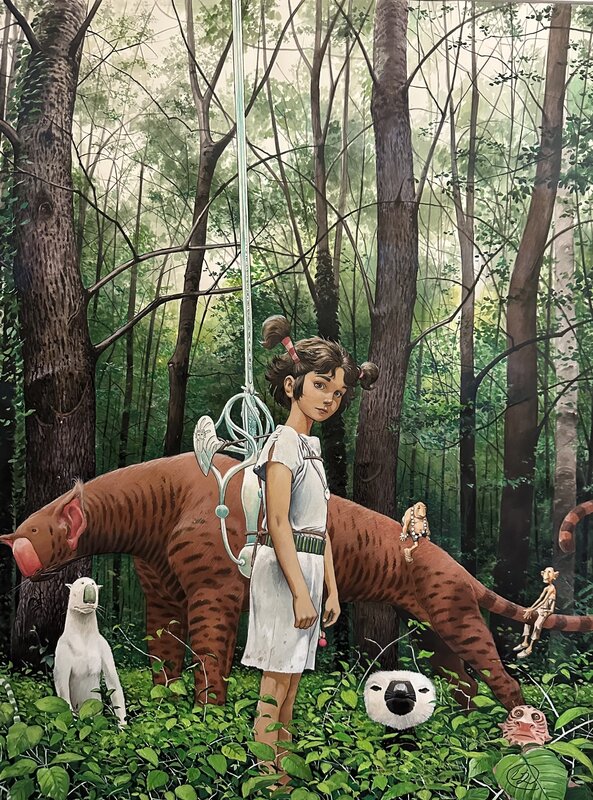 Laura ZUCCHERI : Couverture originale du tome 1 des épées de verre - Original Illustration
