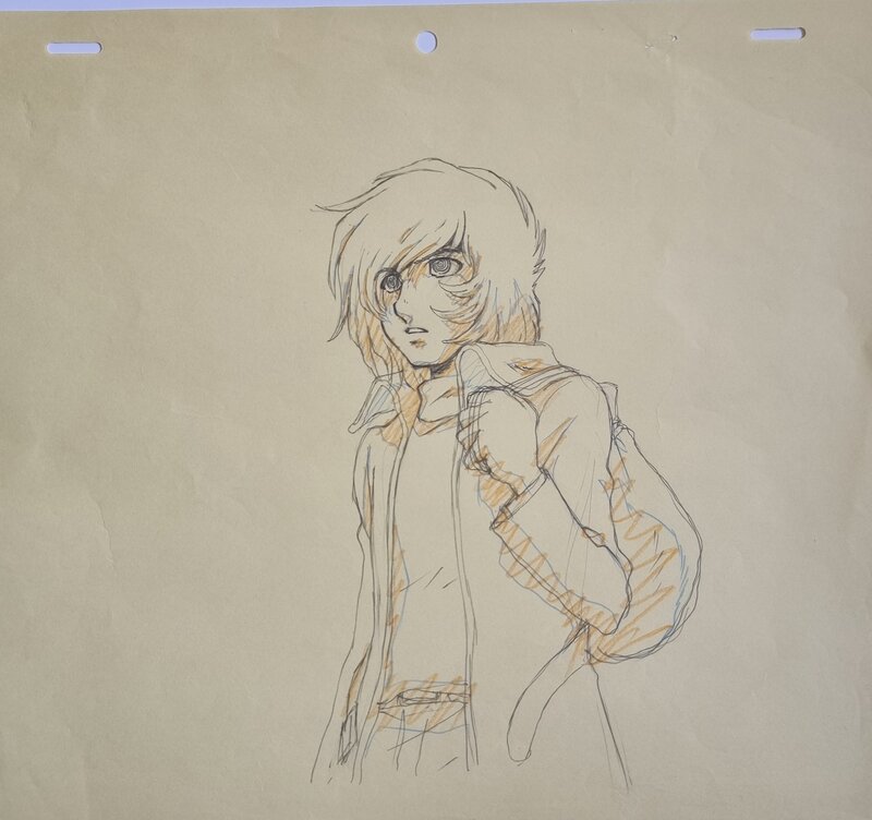 Leiji Matsumoto, Rintaro, Albator - crayonné de production - Original Illustration