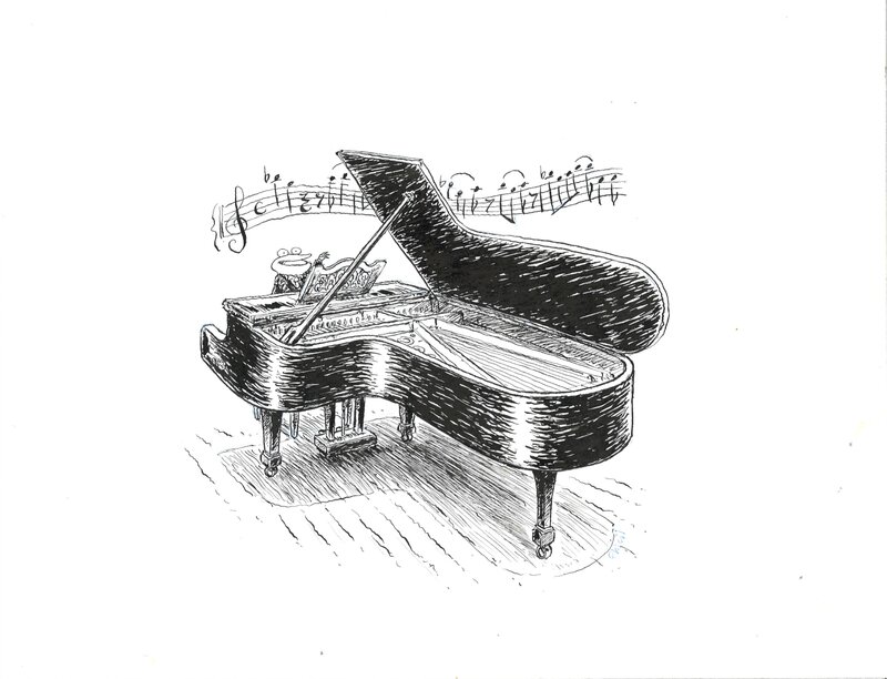 For sale - Phicil - Page de titre Georges Frog - Original Illustration