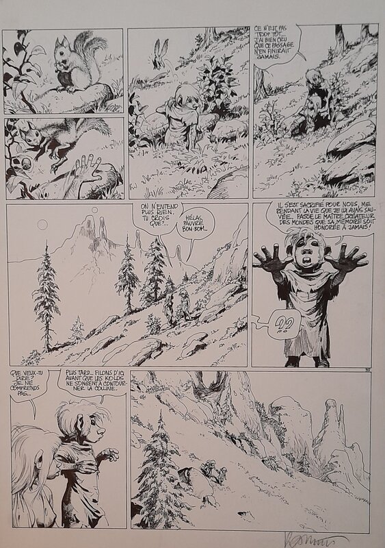 Grzegorz Rosinski, Le grand pouvoir du Chninkel - Planche originale