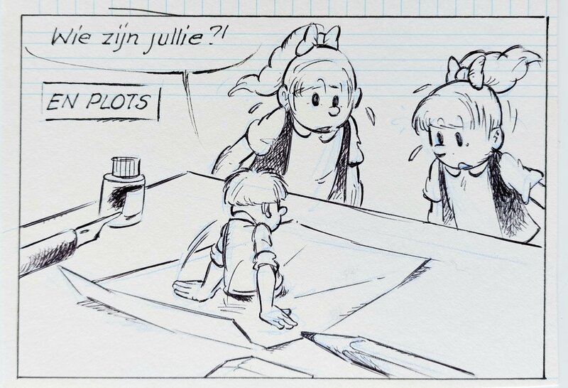 Edwin Wouters, Jommeke en de Miekes - Planche originale