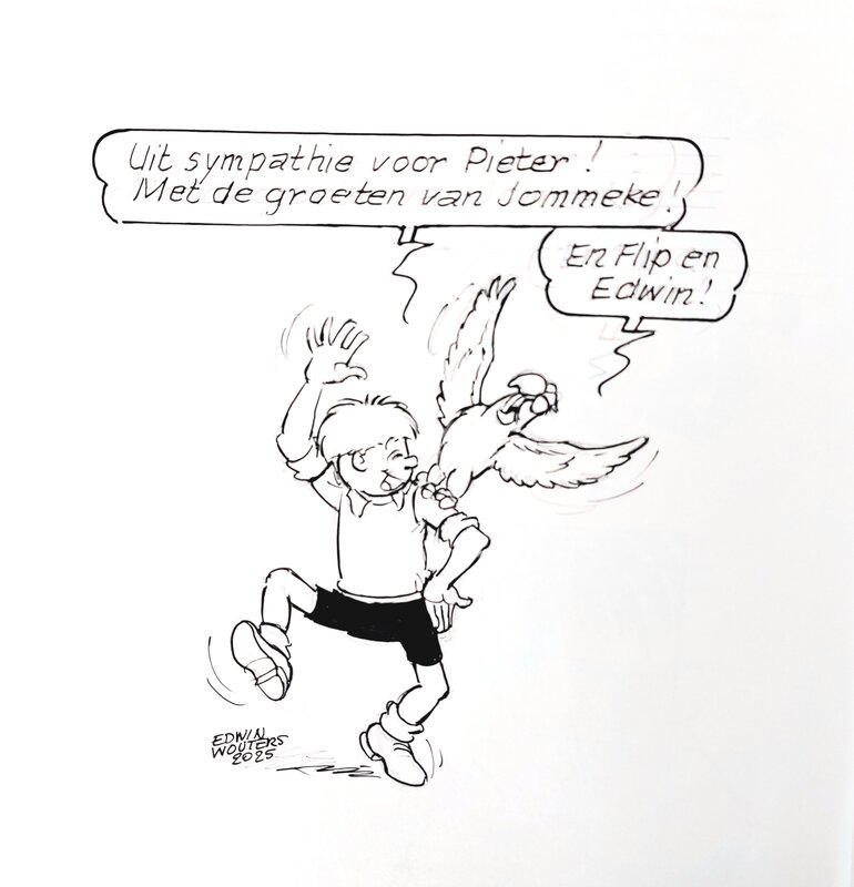 Jommeke en Flip by Edwin Wouters - Comic Strip