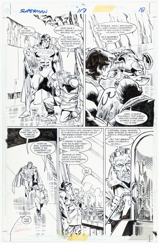 Superman #117 by Ron Frenz, Joe Rubinstein - Original Illustration