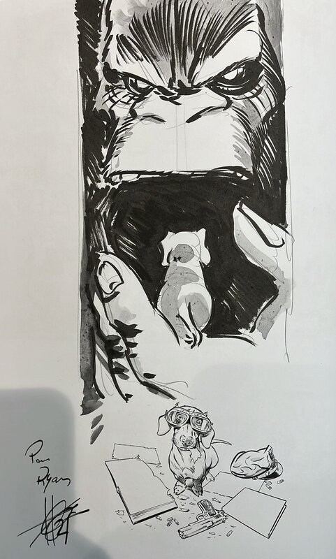Dédicace Hérenguel - The Kong Crew - Intégrale EO - Sketch