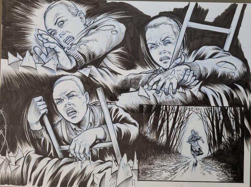 En vente - Thomas Du Caju, Planche originale (5) de Saboteuses T.4 - Planche originale