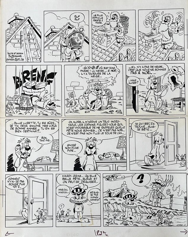 Henri Dufranne, Gai-Luron - Gag complet en deux planches - Comic Strip