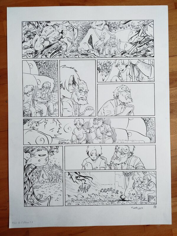 En vente - François Gomès, Castlewitch T3 necromalificum p03 - Planche originale