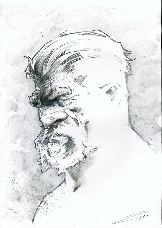 En vente - NAINS : Redwin 3 par Pierre-Denis Goux - Illustration originale