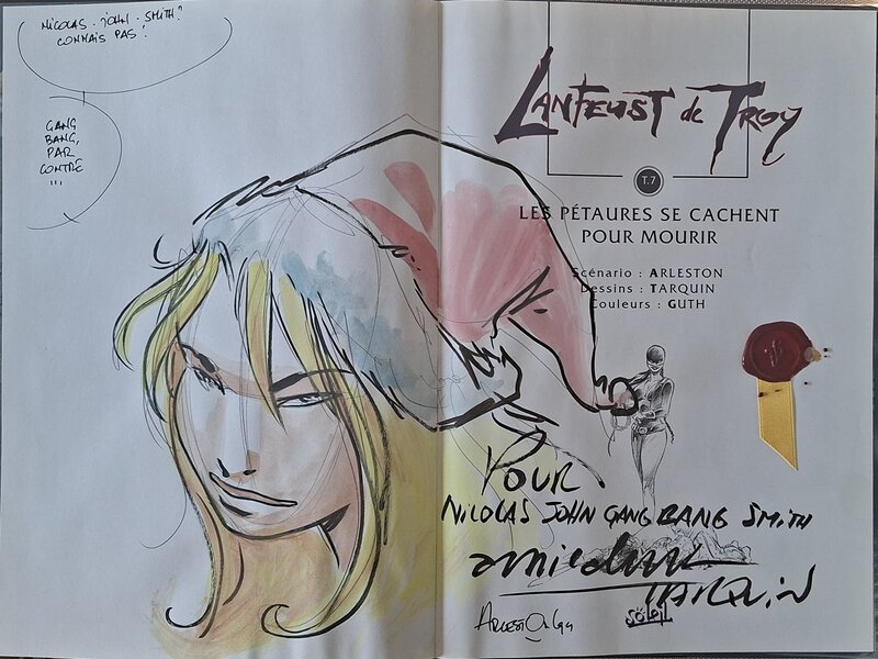 Didier Tarquin, Scotch Arleston, Cian - Lanfeust de Troy - Sketch