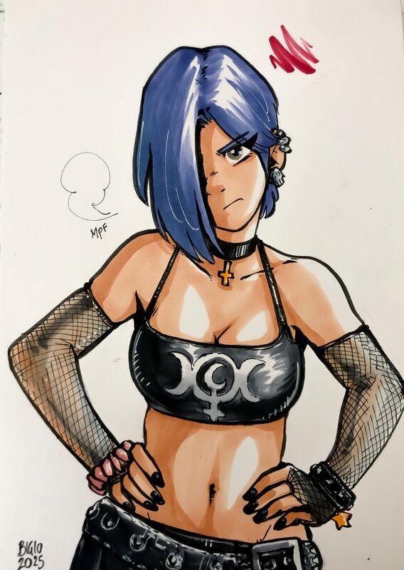 Angry Fosca par Bigio - Illustration originale