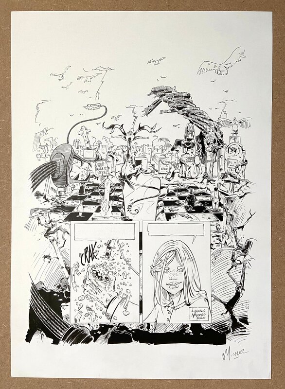 For sale - Arnaud Michel, Becky Stillborn #1 : La mort n’est qu’une ombre planche 56 - Comic Strip