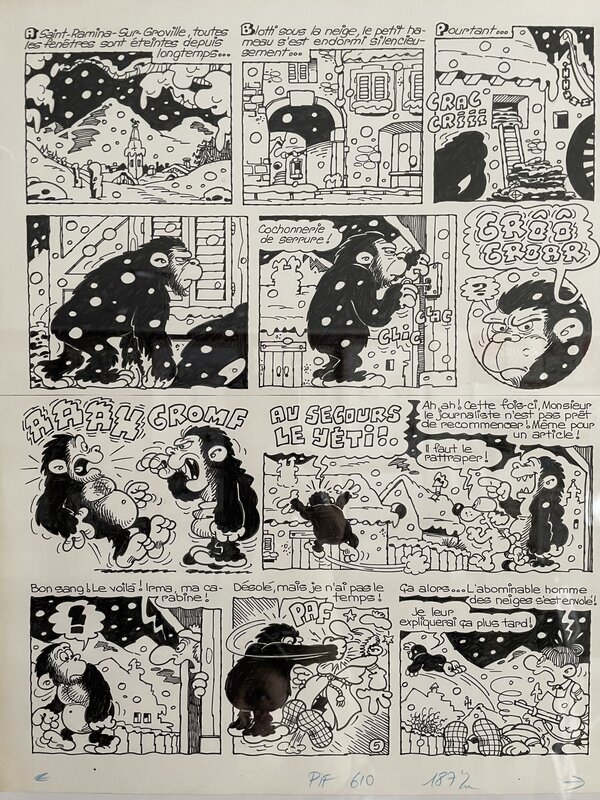 For sale - SUPER MATOU by Jean-Claude Poirier - Comic Strip