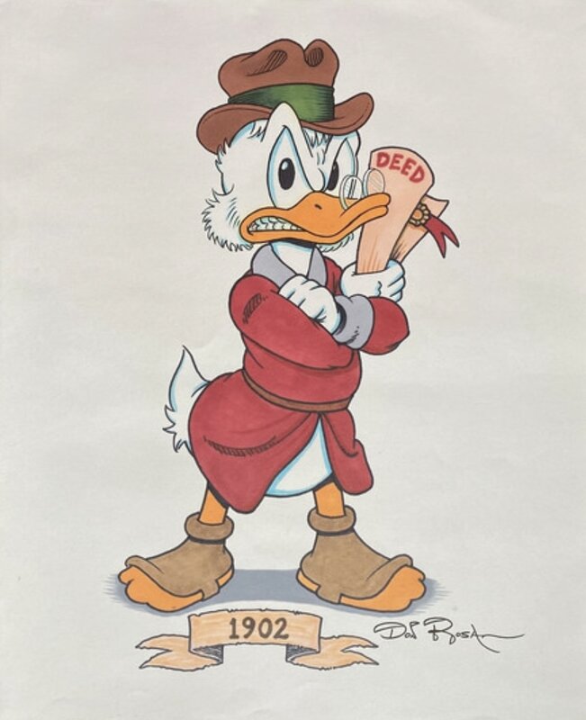 Don Rosa, Scrooge McDuck /  Picsou  - 1902 - Original Illustration