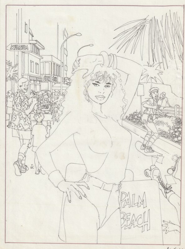 Palm Beach par Horacio Altuna - Planche originale