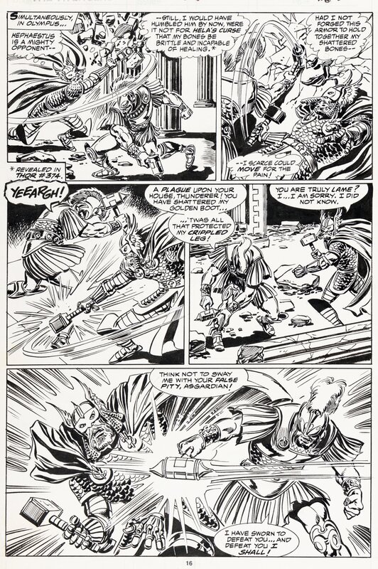 Avengers - T281 p16 par John Buscema, Tom Palmer - Planche originale