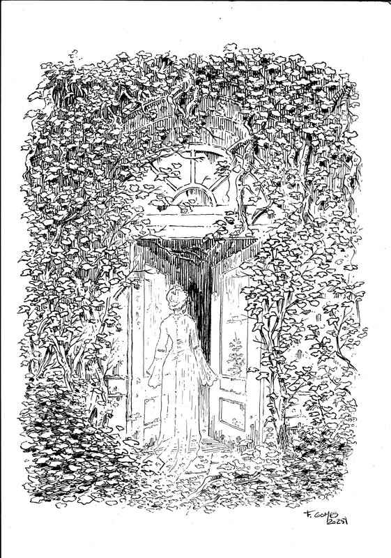 En vente - Fantome par François Gomès - Illustration originale