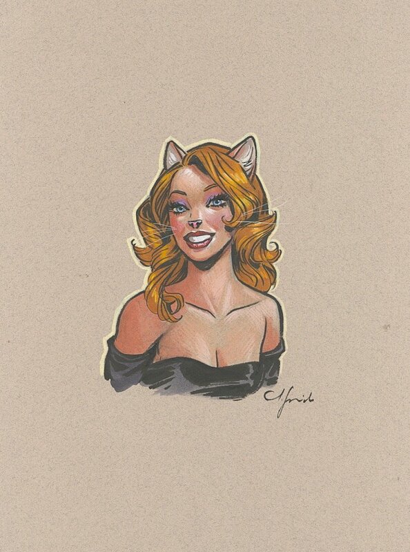 En vente - Juanjo Guarnido, RESERVE - Blacksad : Natalia - Illustration originale