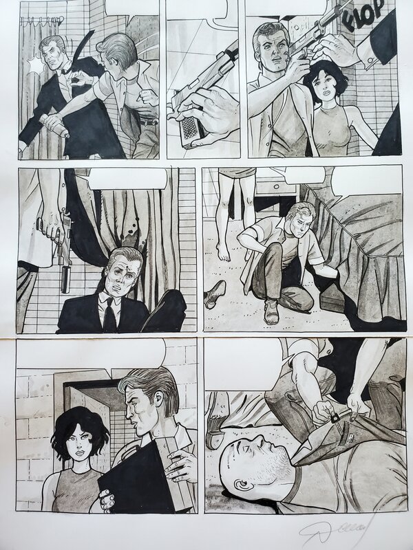LES CRABES par Renaud - Planche originale