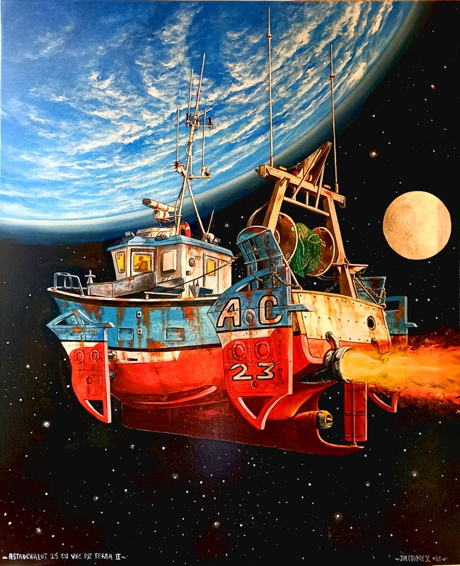 Jim Colorex, Astrochalut 23 en vue de Terra II - Comic Strip