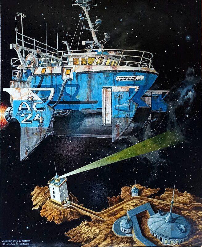 For sale - Jim Colorex, Astrochalut 24 en approche de la station de Kermorvan - Comic Strip