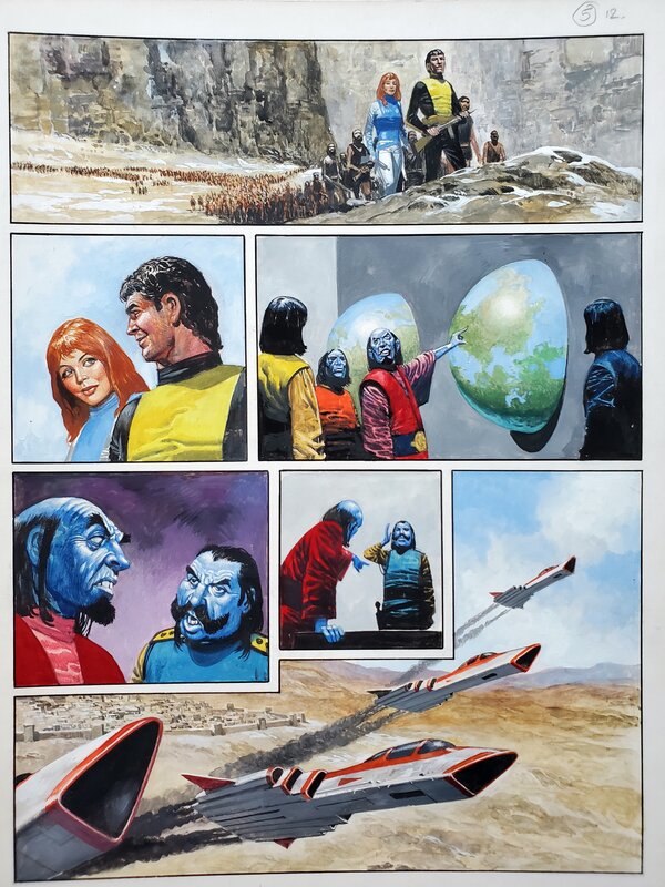 Don Lawrence, The CHRONICLES OF THE DEEP WORLD   T5 THE BATTLE OF EARTH couleur directe - Comic Strip