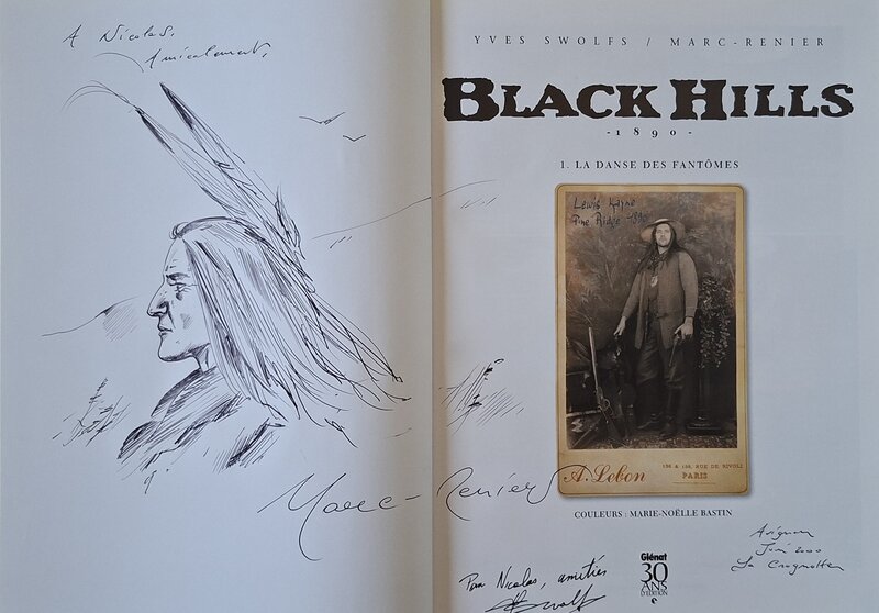 Marc-Renier, Yves Swolfs, Indien - Black Hills - Dédicace
