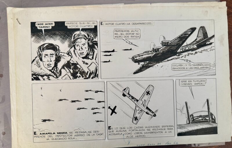 Francisco Solano Lopez, Hector Oesterheld, Amapola Negra 12 Mision - Comic Strip