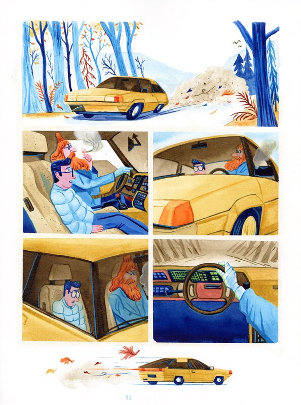 En vente - Alexandre Clérisse, Feuilles Volantes – Planche originale 92 - Planche originale