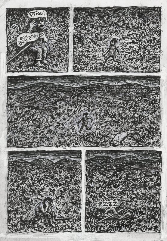 En vente - Mattt Konture, Jean de l'ours - Tome 2 - Planche originale