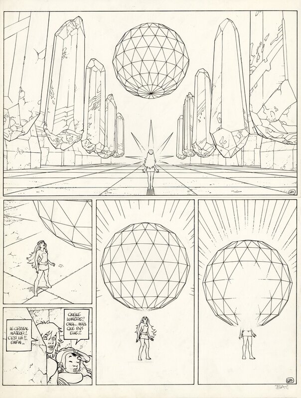For sale - Marc BATI – Altor, tome 3 : Le Secret d’Aurelys – Planche originale 48 - Comic Strip