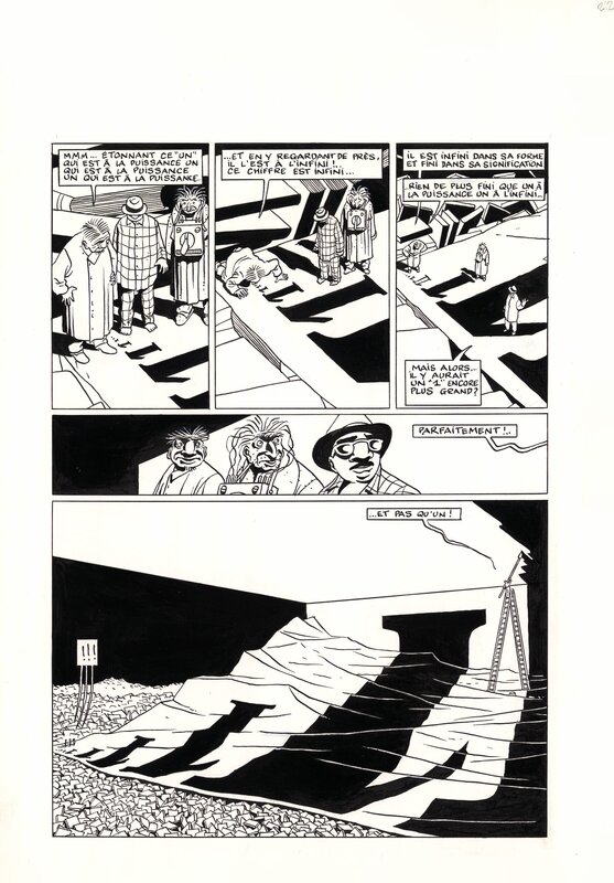 En vente - Marc-Antoine Mathieu, Julius Corentin Acquefacques - L'Hyperrêve, Tome 7 - Planche originale