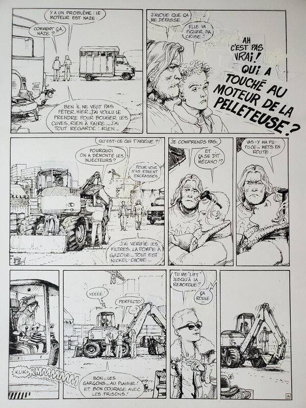 LA PISTE CAVALIERE by Michel Faure - Comic Strip