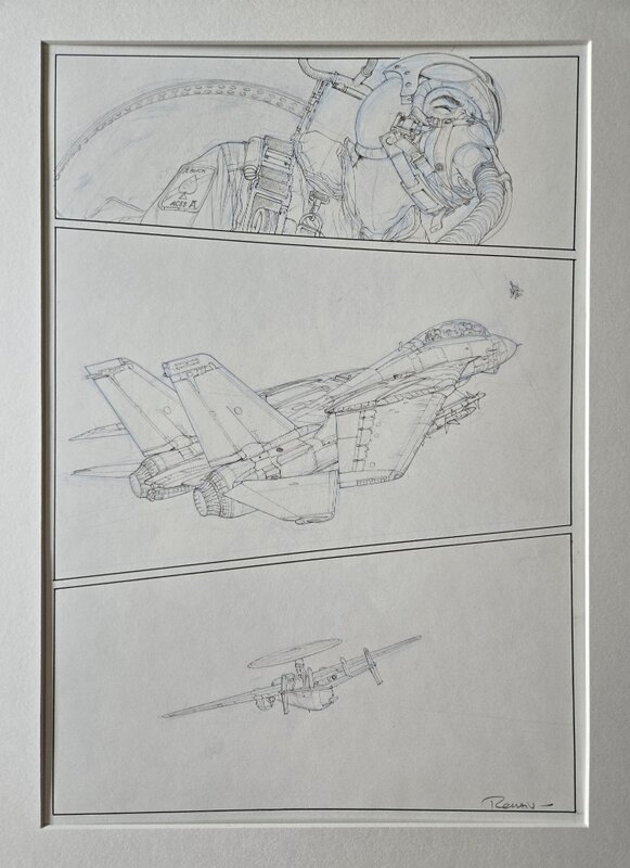 Tomcat par Romain Hugault - Planche originale