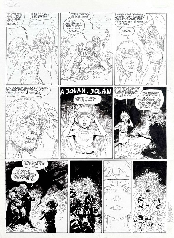 Grzegorz Rosinski, Thorgal T.13 Entre Terre et lumière, p. 23 - Planche originale