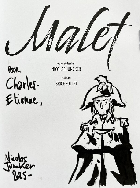 Malet par Nicolas Juncker - Dédicace