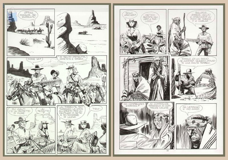 Ken PARKER par Pasquale Frisenda - Planche originale
