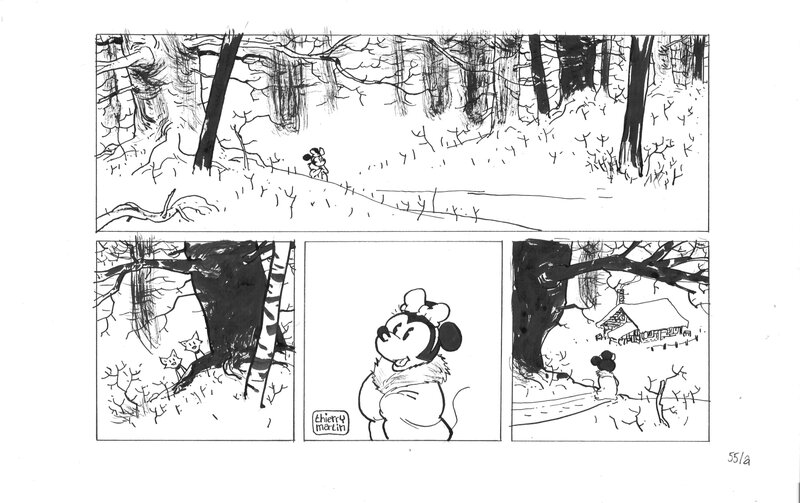 En vente - Thierry Martin - Mickey p.55a - Planche originale