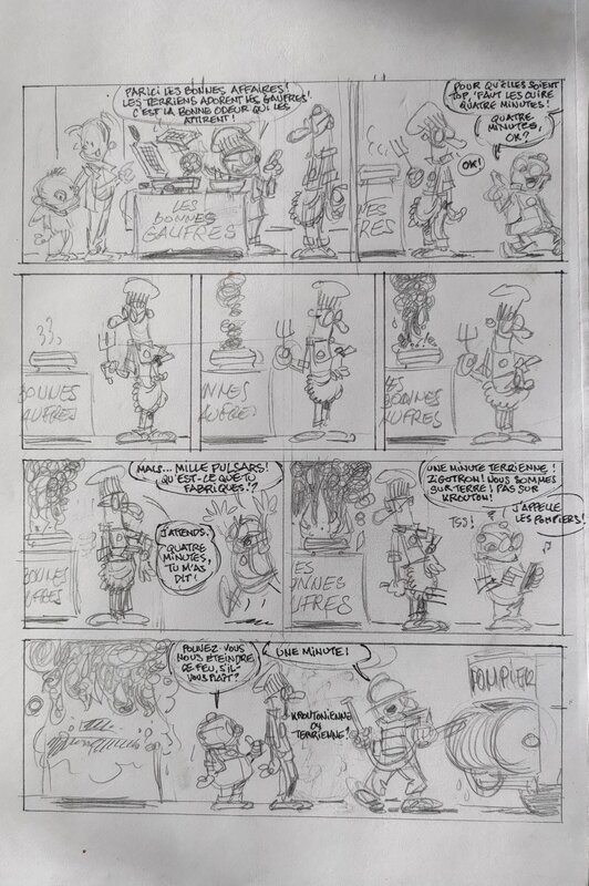 Janry, Story-board original Grott&Brott 2 - Œuvre originale