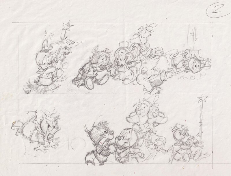 Bébés Disney par Claude Marin - Œuvre originale