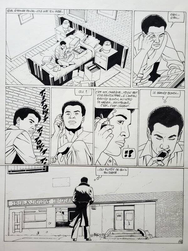 Renaud, JESSICA BLANDY    T21 LA FRONTIERE - Planche originale