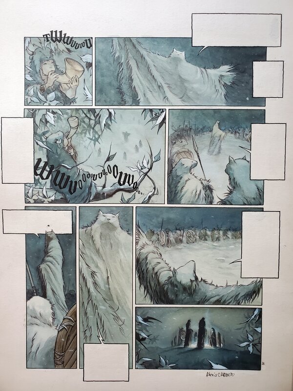 Alexis Chabert, ROGON LE LEU   couleur directe - Comic Strip