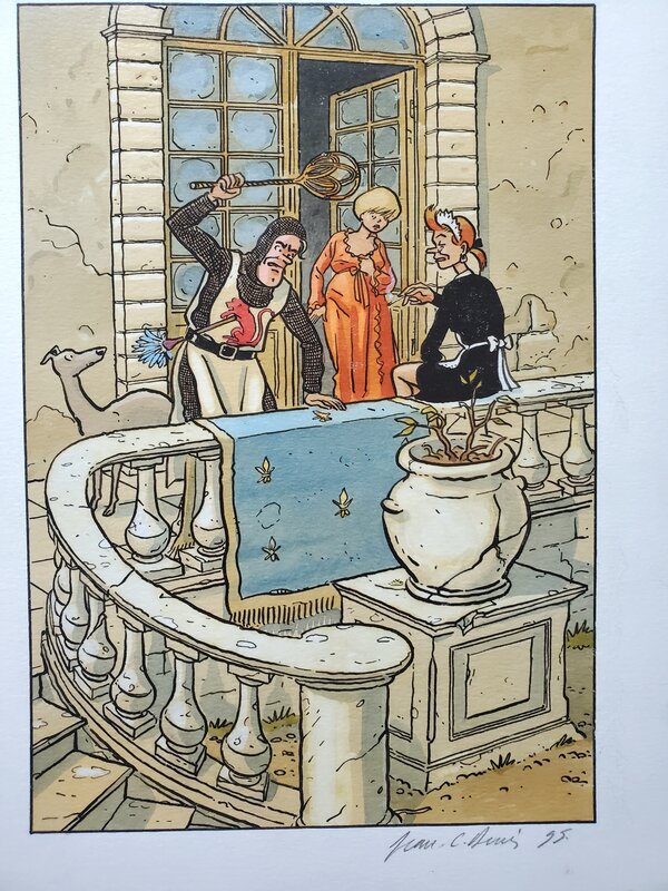 Jean-Claude Denis, DRÔLES D'OISIFS OU LE DERNIER DES LA HOUPE  couleur directe - Dédicace