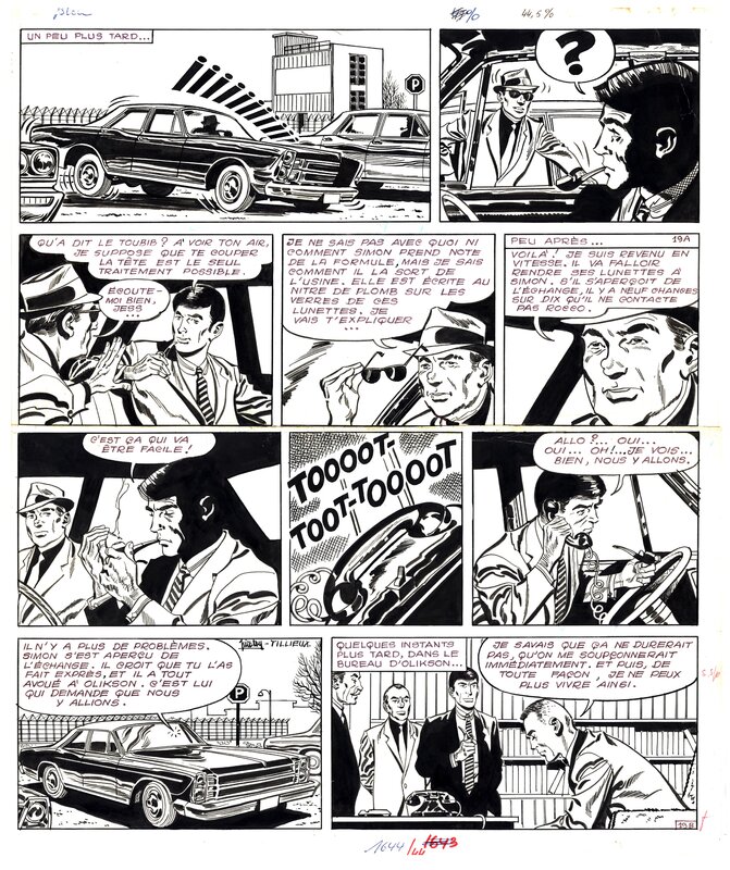 En vente - Piroton : Jess Long tome 10 planche 19 - Planche originale