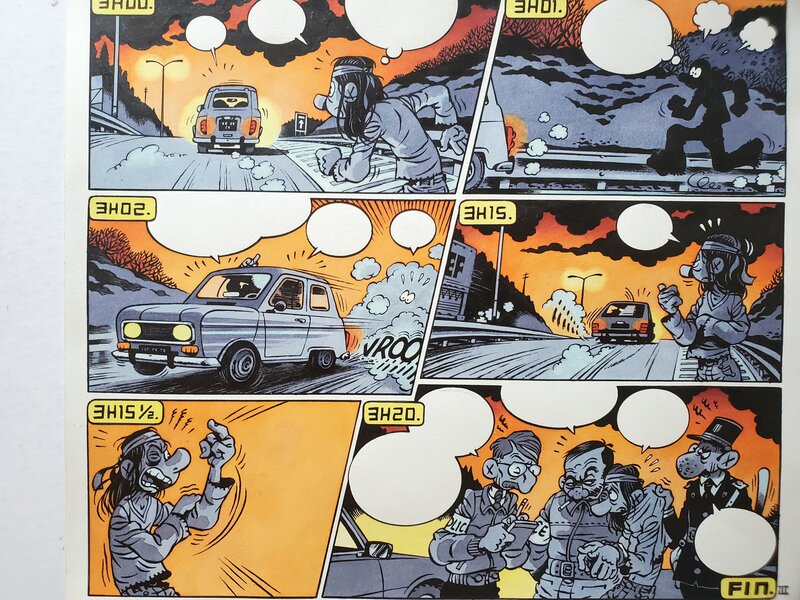Ben Radis, SUR LA ROUTES DES 70'   couleur directe - Comic Strip