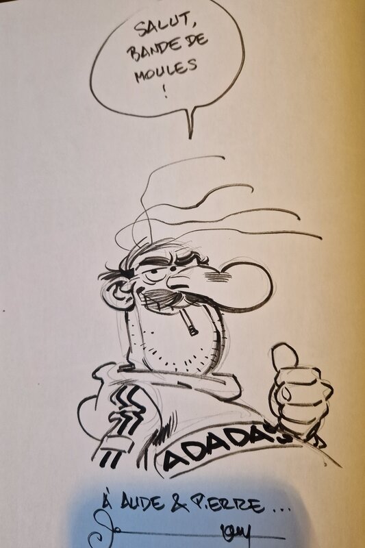 Dédicace de Dan dans Le petit Spirou tome 13 - Sketch