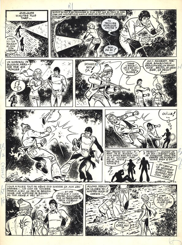 En vente - Reding : Section R tome 8 planche 5 - Planche originale