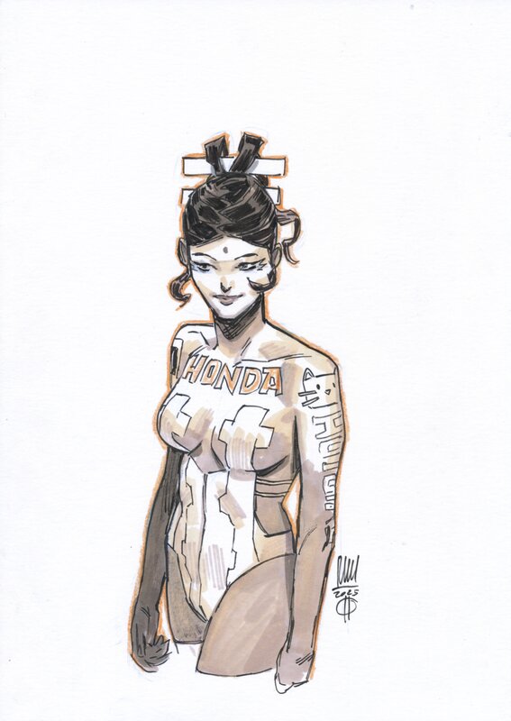 En vente - Ishrat Portrait par Roberto Ricci - Dédicace